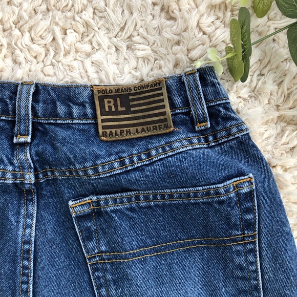 SOLD Vintage Ralph Lauren dark wash flare jeans - Picture 9 of 10